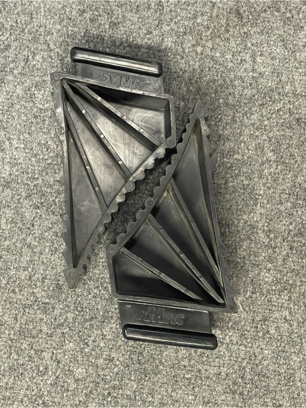 Heavy-Duty Mac Plastic Black Wheel Chocks - Pair - Picture 8 of 8
